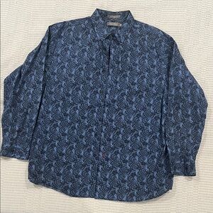 Daniel Cremieux Navy Swirl Print Shirt